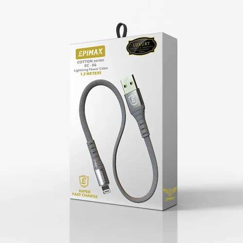 کابل شارژ پاور بانک لایتنینگ اپیمکس EPIMAX EC-06