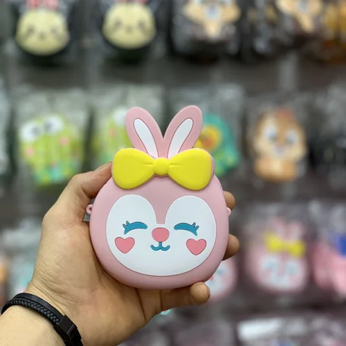 کیف رودوشی سیلیکونی خرگوش صورتی سایز کوچک کد 2