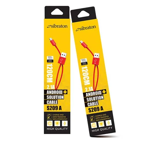 کابل شارژ موبایل میکرو سیبراتون مدل Sibraton micro S209A