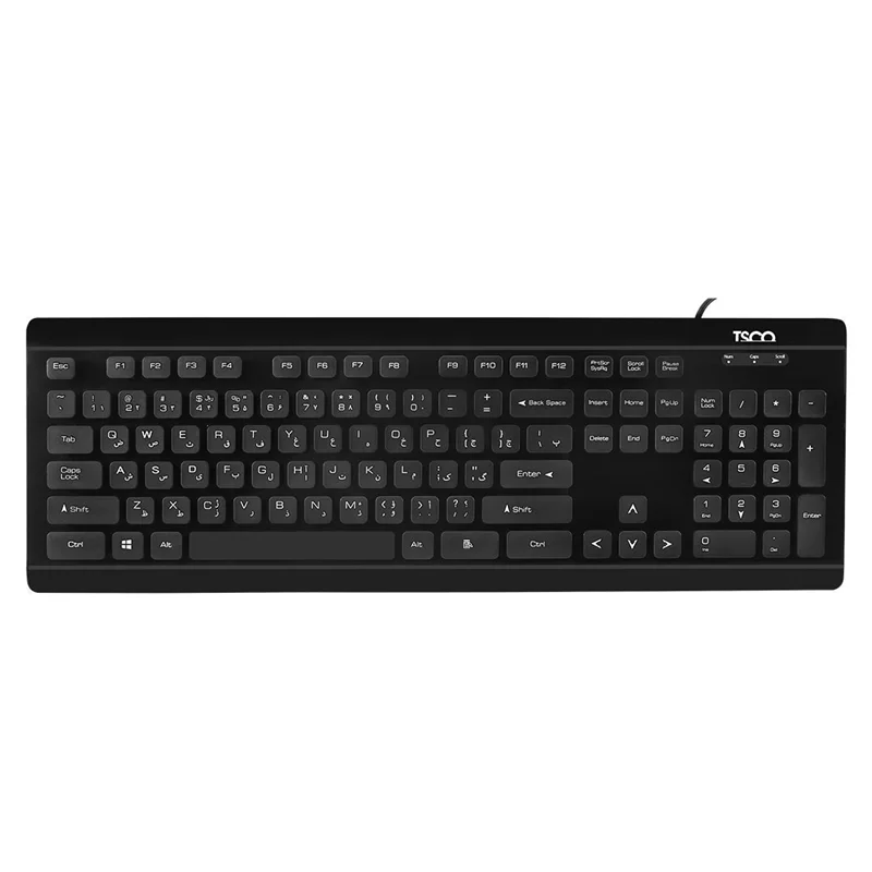 کیبورد با سیم تسکو مدل TSCO TK 8032