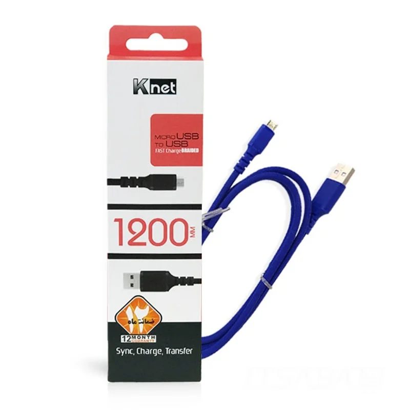 کابل شارژ موبایل میکرو کی نت مدل K net Micro 1.2m K UC553