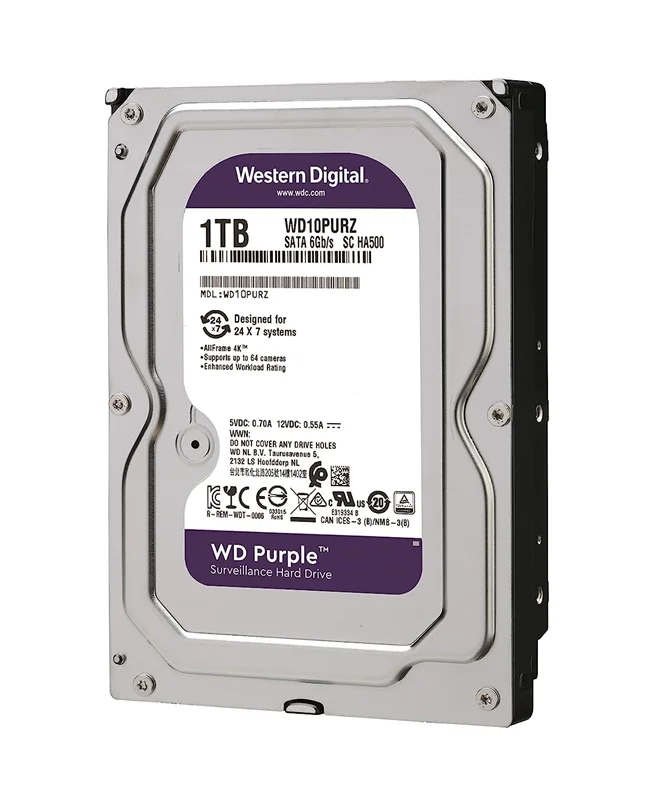 هارد اینترنال 1 ترابایت وسترن دیجیتال بنفش WD Purple