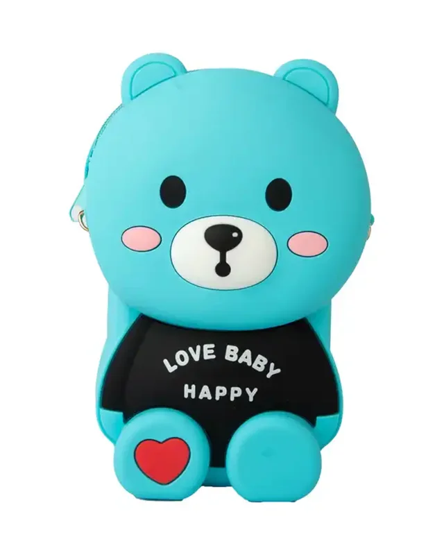 کیف دوشی سیلیکونی خرس آبی سایز بزرگ