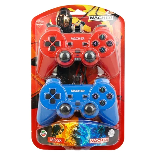 دسته بازی دوبل شوکدار سیمی Macher MR-58