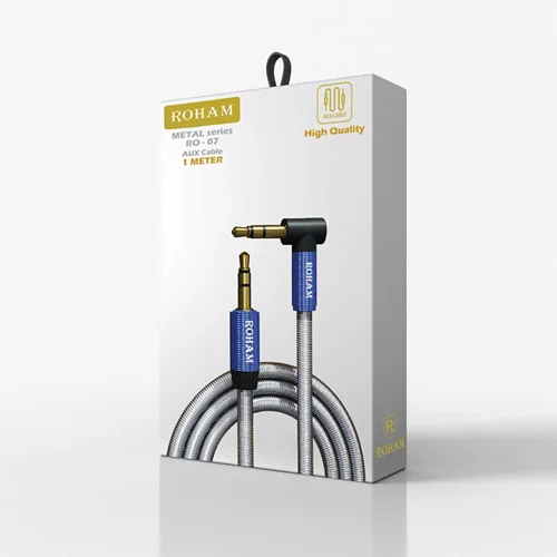 کابل AUX تمام فلزی مدلRO-07