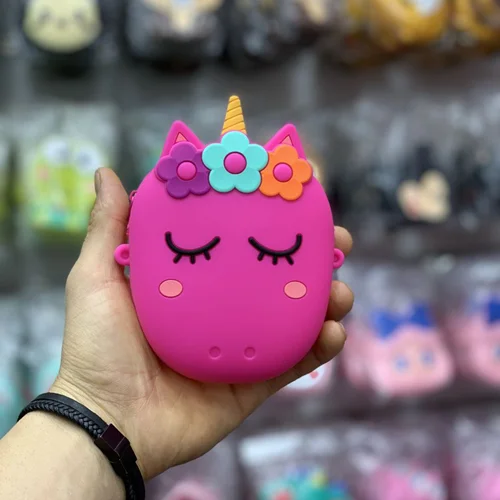 کیف رودوشی سیلیکونی مدل یونیکورن سایز کوچک