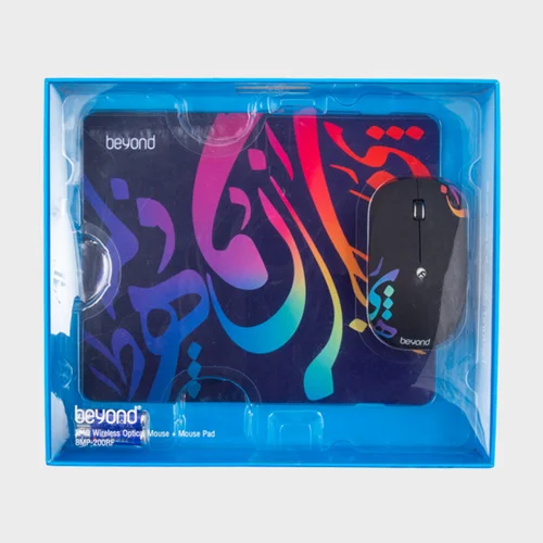 موس بی سیم بیاند به همراه موس پد مدل BMP-200RF