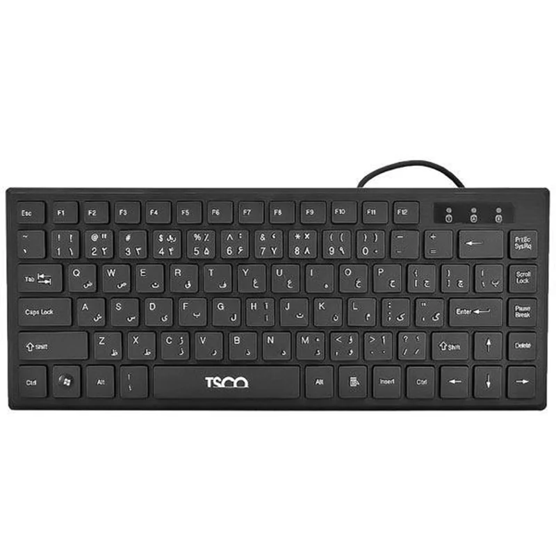 کیبورد مینی با سیم  تسکو مدل TSCO TK 8001