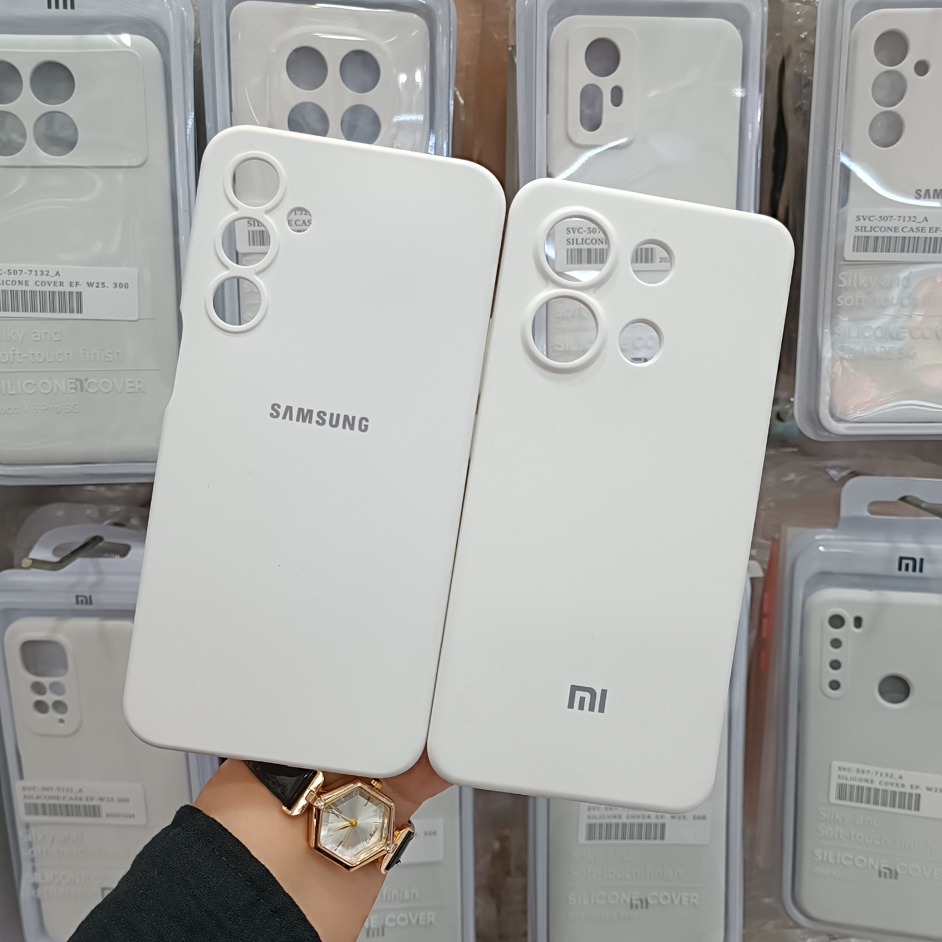 قاب سیلیکونی اورجینال سفید سامسونگ شیائومی