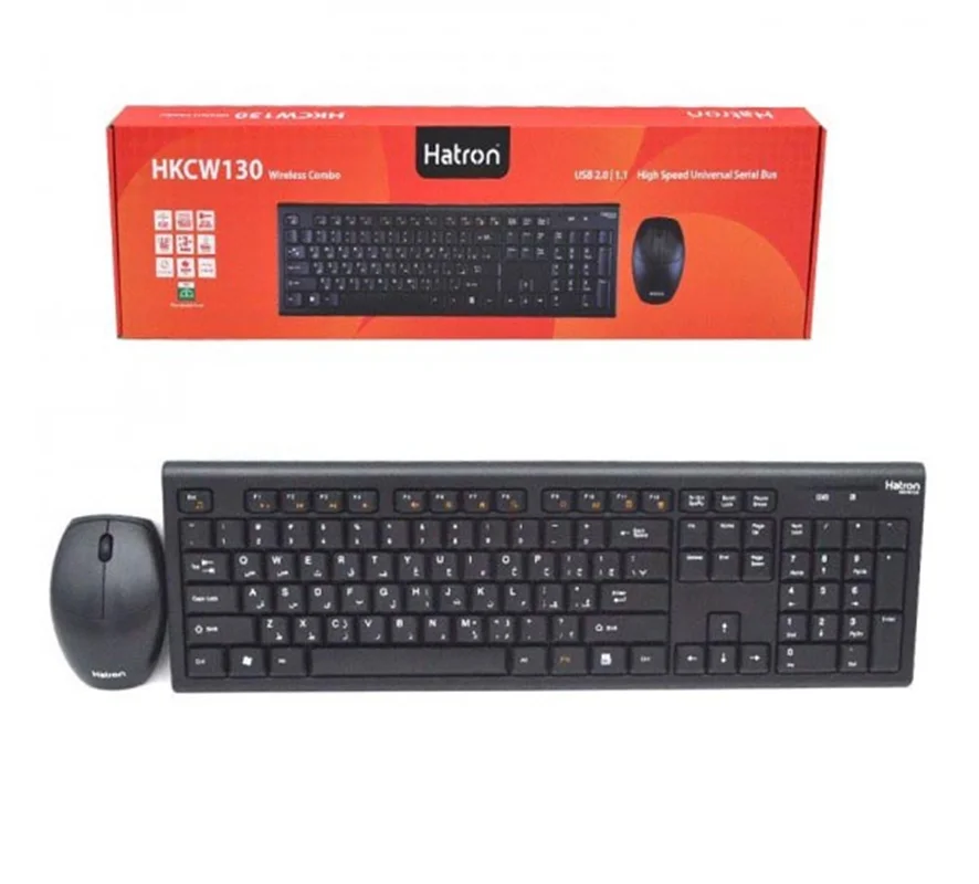 کیبورد و موس بی سیم هترون Hatron HKCW130