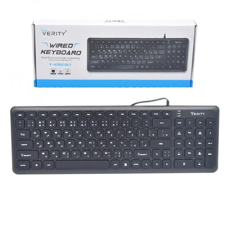 کیبورد باسیم وریتی مدل VERITY V-KB6130