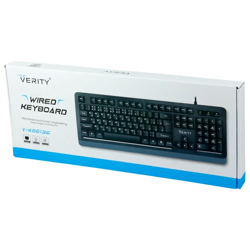 کیبورد باسیم وریتی مدل VERITY V-KB6136