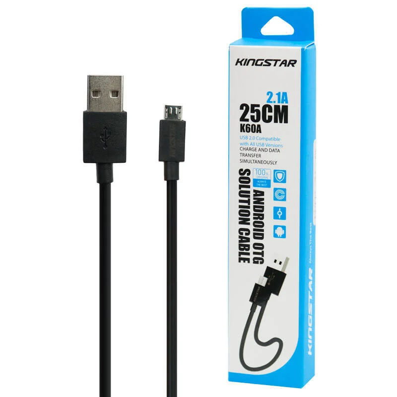 کابل شارژ پاور بانک میکرو کینگ استار K60A