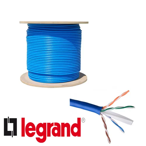 کابل شبکه لگراند کت 6 مدل 0.52 کلاف 305 متری  LEGRAND CAT6