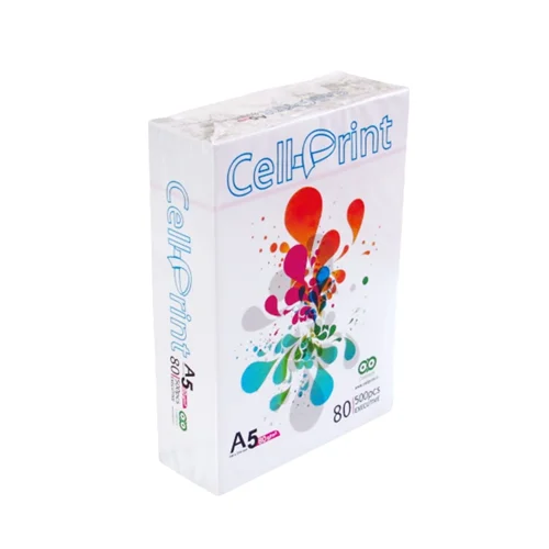 کاغذ A5 سل پرینت 80 گرم بسته ۵۰۰ برگی Cell-Print