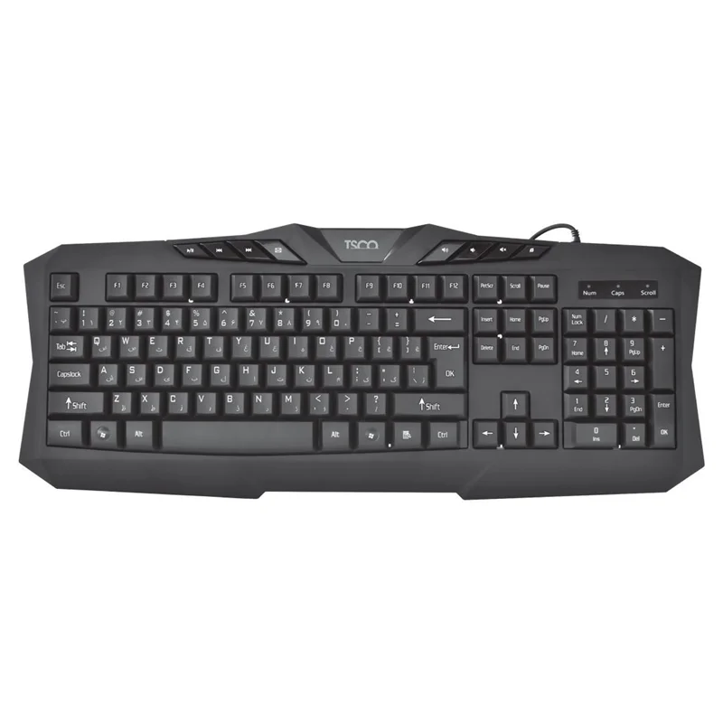 کیبورد با سیم تسکو مدل TSCO TK 8020N