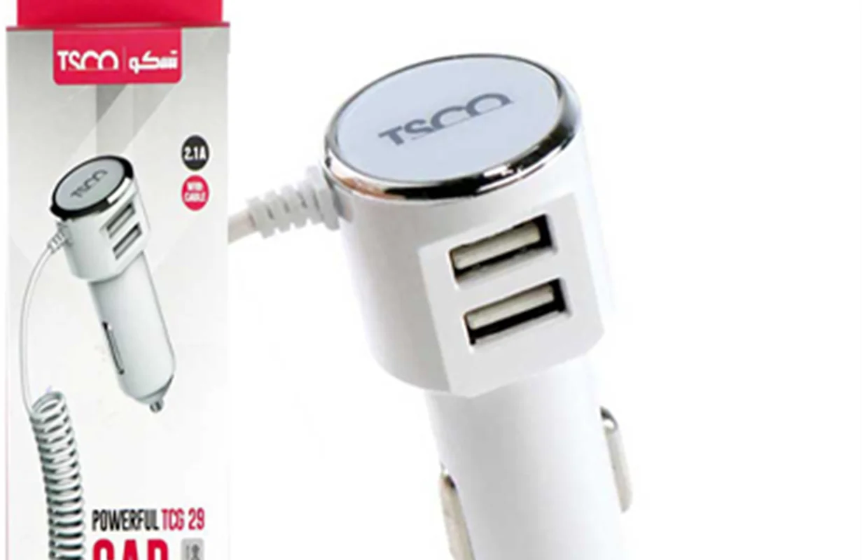شارژر فندکی با کابل میکرو تسکو مدل TSCO TCG 29