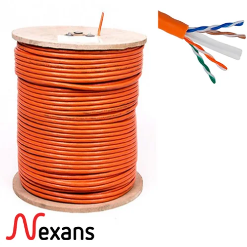 کابل شبکه نگزنس کت 6 مدل 0.52 کلاف 305 متری