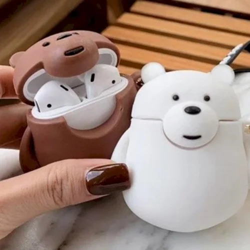 محافظ ایرپاد سیلیکونی طرح خرس