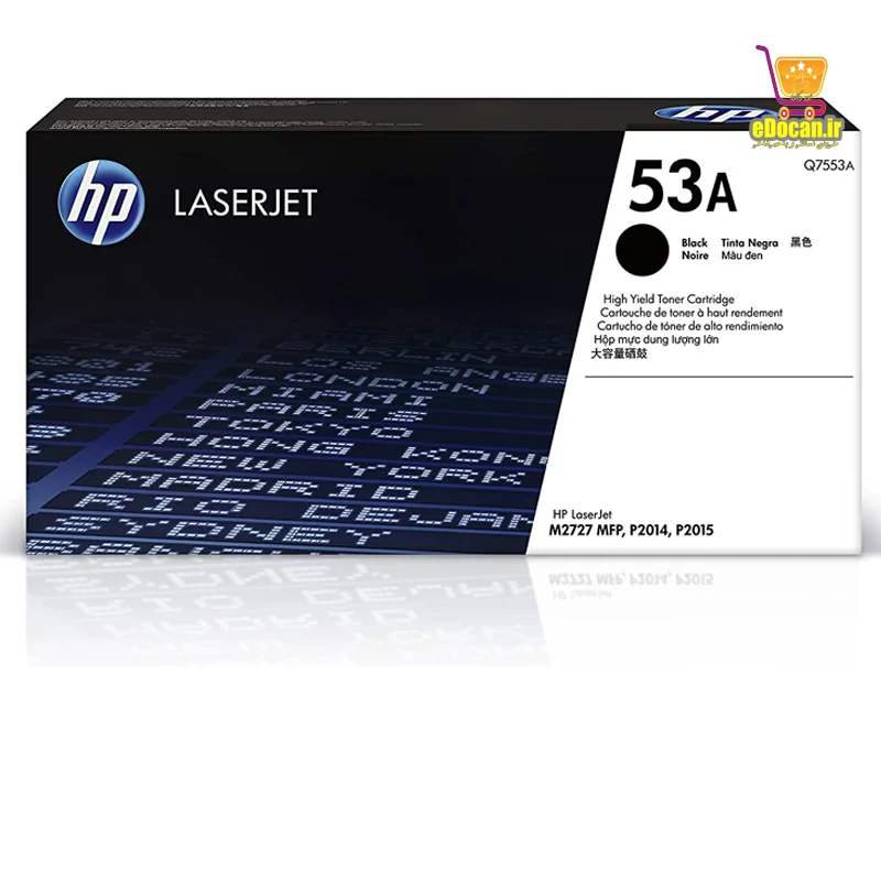 کارتریج مشکی طرح اچ پی مدل HP 53A