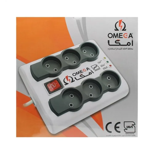 محافظ ولتاژ 6 خانه آنالوگ امگا مدل OMEGA P6000