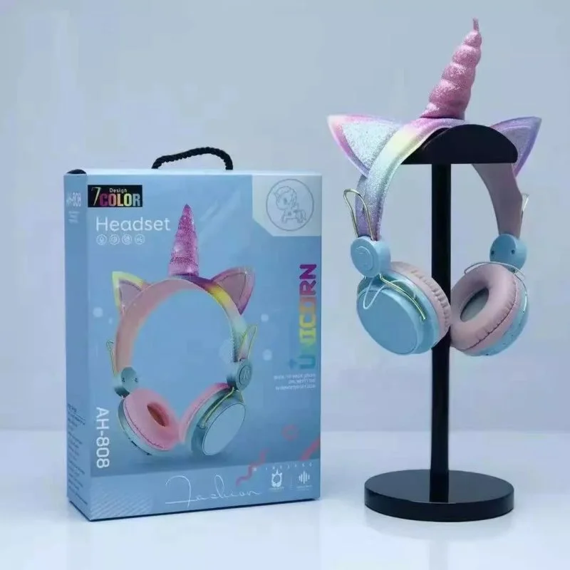 هدفون بلوتوثی اسب شاخ دار مدل 808_AH