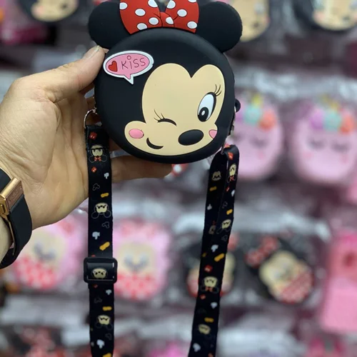 کیف رودوشی سیلیکونی مدل میکی موس سایز کوچک کد 2