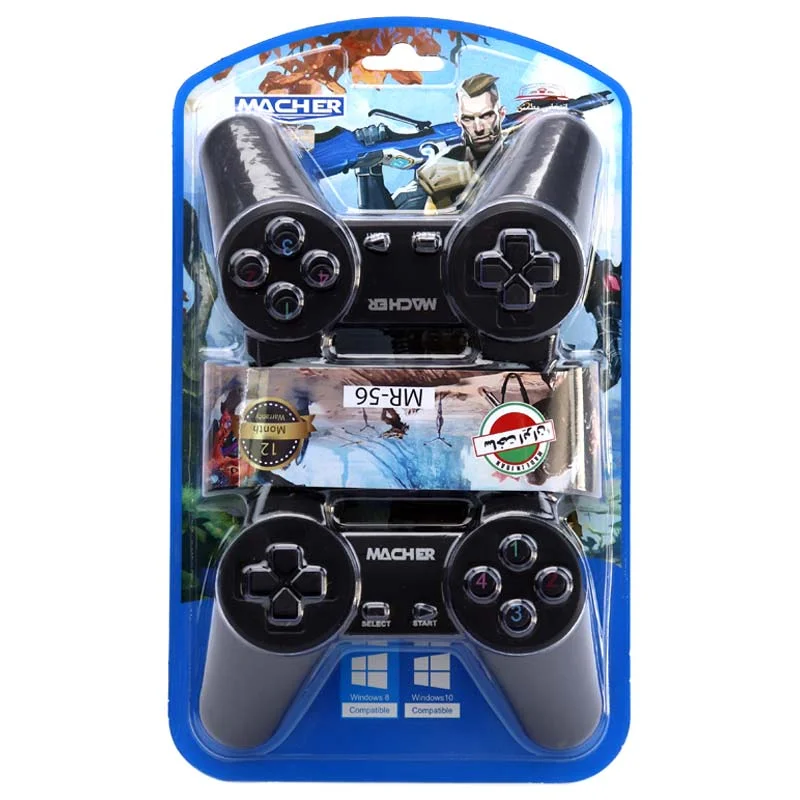 دسته بازی دوبل ساده سیمی MACHER MR-56